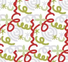 Simple bright pattern with streamers. Seamless vector background.