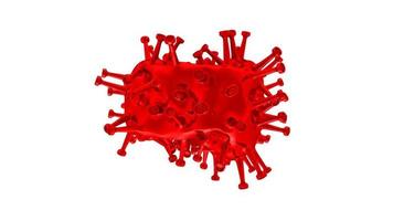 3D Rendering Corona Virus Covid-19 Pandemic photo