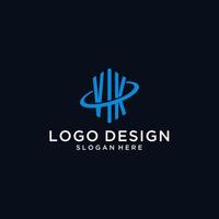 VK initial monogram logo with hexagonal shape and swoosh design vector