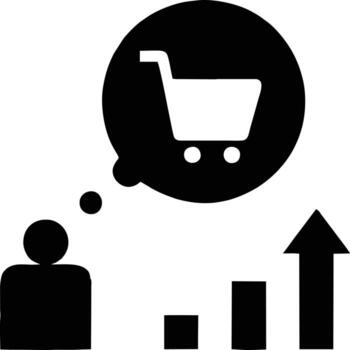 purchase icon in white image, illustration of purchase in white on white background, a purchase design on a white background vector