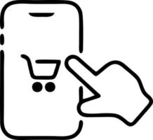 purchase icon in white image, illustration of purchase in white on white background, a purchase design on a white background vector