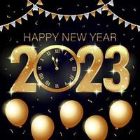 Count Down New Year 2023 Concept vector