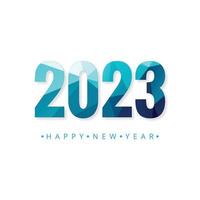 Holiday greeting card for happy new year 2023 text background vector