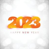 New year 2023 holiday card celebration background vector