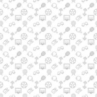 Vector seamless pattern of various sports is made of line icons. Perfect for web sites, wraps, wallpapers, postcards