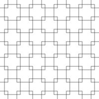 Seamless pattern of black crossed squares vector
