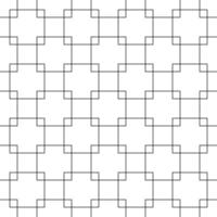 Seamless pattern of black crossed squares vector