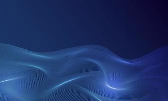 Abstract particles Wave Blue is a wave of technology to send information to other places. It is the technology of the future that makes life more convenient and faster. vector