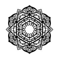 diseño de fondo de mandala de flores vector