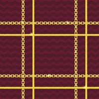 Seamless pattern with retro hand-drawn sketch golden chain on dark background. Drawing engraving texture. Great design for fashion, textile, decorative frame, yacht style card. vector
