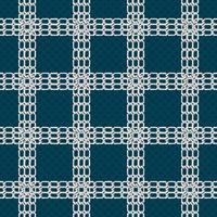 Seamless pattern with retro hand-drawn sketch silver chain on dark background. Drawing engraving texture. Great design for fashion, textile, decorative frame, yacht style card. vector