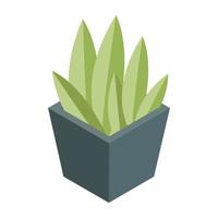 icono de diseño perfecto de la planta de aloe vera vector