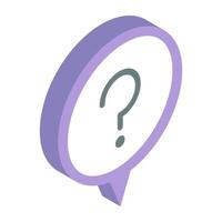 A unique design icon of faq vector