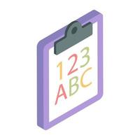 Editable design vector of basic learning