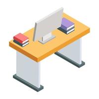 Vector design of computer table