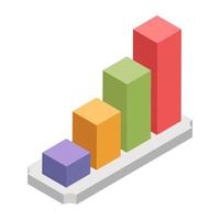 Creative design icon of chart vector