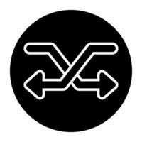 un diseño de icono de flechas vector