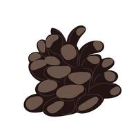 Pine Pinecone tree quality vector illustration cut