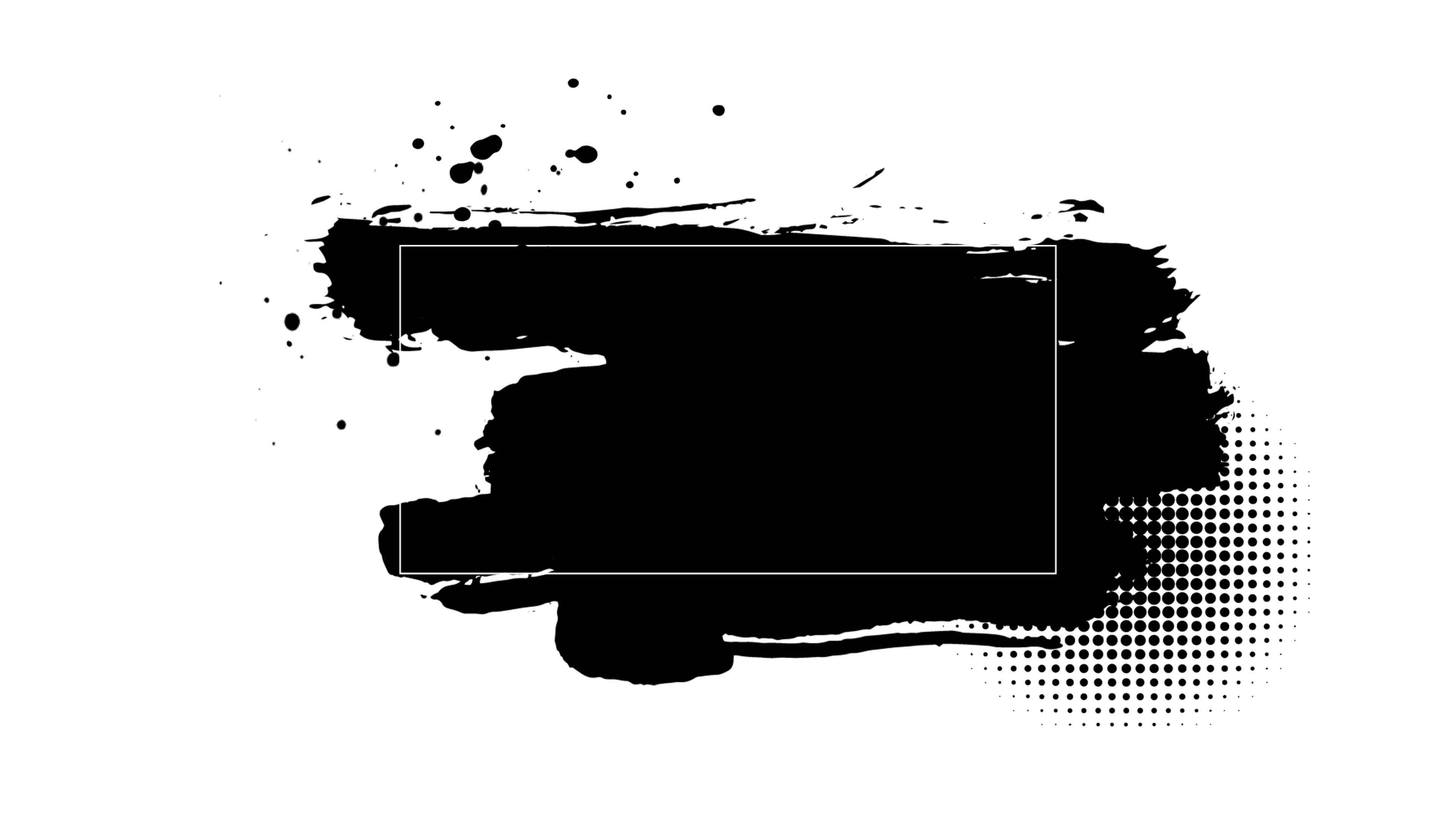 Abstract black brush stroke animation for text effect. Rough ink stroke  movement in Chinese style for video overlay and copy space. Rough paint in  lower third frame 14461120 Stock Video at Vecteezy