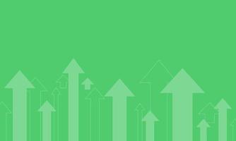 The concept of price growth and profit. Background with up arrows vector