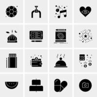 16 Universal Business Icons Vector Creative Icon Illustration to use in web and Mobile Related project