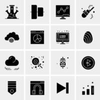 16 Universal Business Icons Vector Creative Icon Illustration to use in web and Mobile Related project