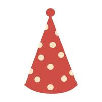 red holiday hat vector