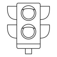 Pedestrian semaphore icon, outline style vector