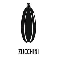 Zucchini icon, simple style. vector
