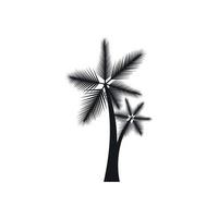 High palm tree icon, simple style vector