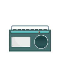 FM AM radio icon, flat style vector