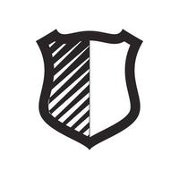 Army shield icon, simple style vector