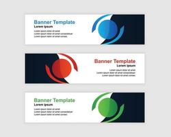 Banner Design Template With Geometric Shape. vector