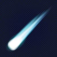 icono de cometa volador, estilo realista