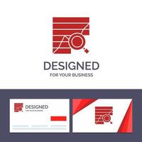 Creative Business Card and Logo template Analysis Analytic Analytics Chart Data Graph Vector Illustration