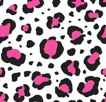 Vector seamless pattern of leopard fur print