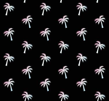 Vector seamless pattern of palm