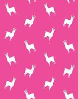 Vector seamless pattern of llama