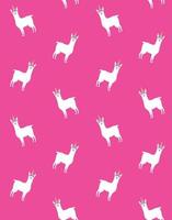 Vector seamless pattern of llama