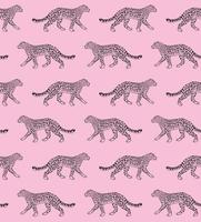 Vector seamless pattern of leopard