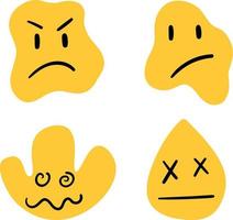 Emoji face illustration vector