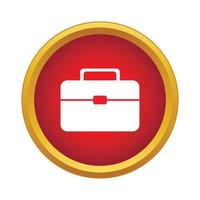 Suitcase Icon, simple style vector