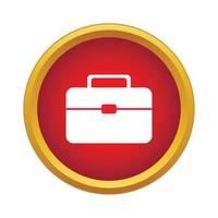 Suitcase Icon, simple style vector