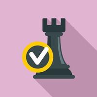 Logic decision icon, flat style vector