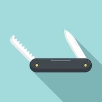 icono de cuchillo multifunción, estilo plano vector
