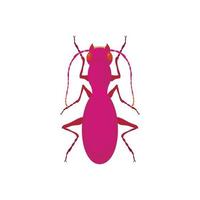 Bug icon, cartoon style vector