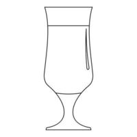 icono de alcohol, estilo de esquema. vector