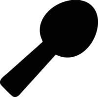 spoon icon symbol in white background, illustration of purchase icon symbol in black on white background, a spoon design on a white background vector