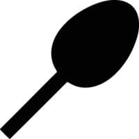 spoon icon symbol in white background, illustration of purchase icon symbol in black on white background, a spoon design on a white background vector