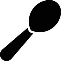 spoon icon symbol in white background, illustration of purchase icon symbol in black on white background, a spoon design on a white background vector